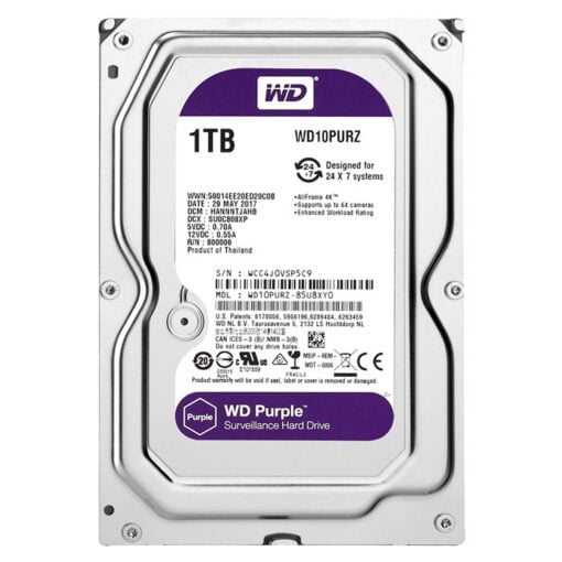 HDD 1TB   WESTERN PURPLE