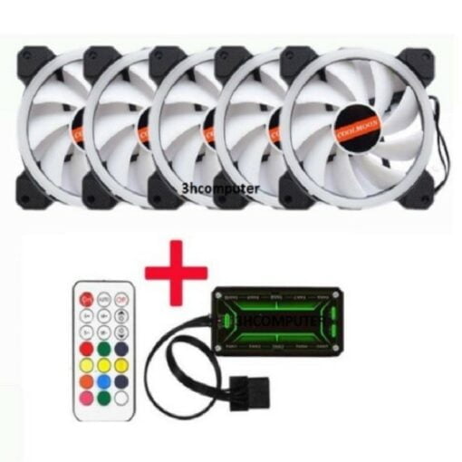 Bộ KIT 5 Fan RAINBOW GEAR RGB + Hub Điều Khiển