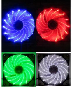 FAN CASE 12CM LED 15 bòng (Xanh Dương, Lá, Đỏ) -Box