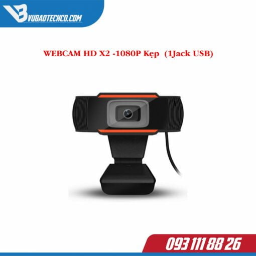 WEBCAM HD X2 -1080P Kẹp (1Jack USB)