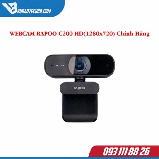 WEBCAM RAPOO C200 HD(1280x720) Chính Hãng